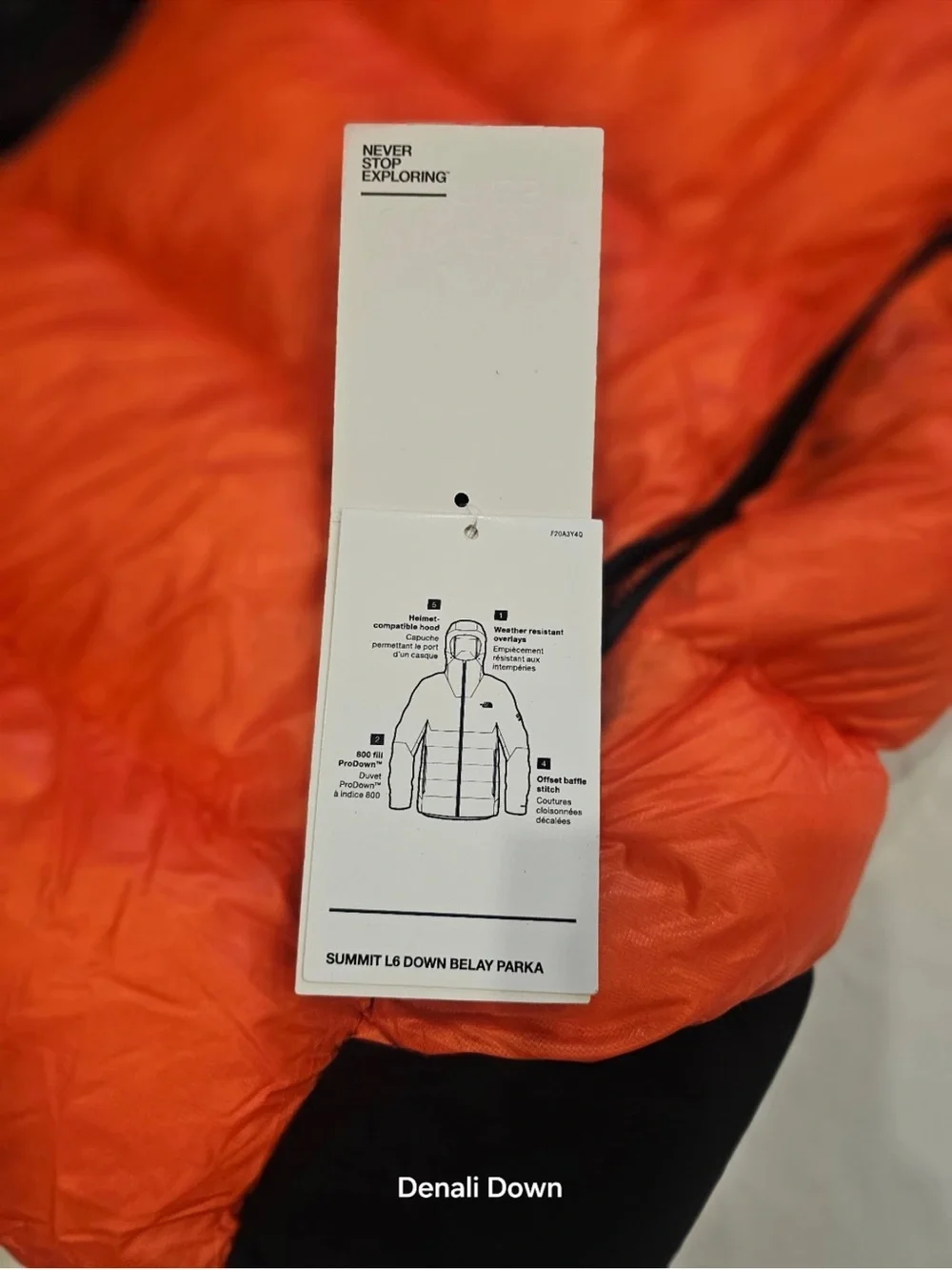 NORTH FACE SUMMIT SERIES L 6 800 PRO BELAY DOWN PARKA BEST IN CLASS HI FILL